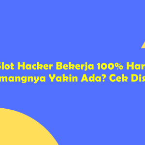 Aplikasi Slot Hacker Bekerja 100% Hari Ini, Tapi Memangnya Yakin Ada? Cek Disini!